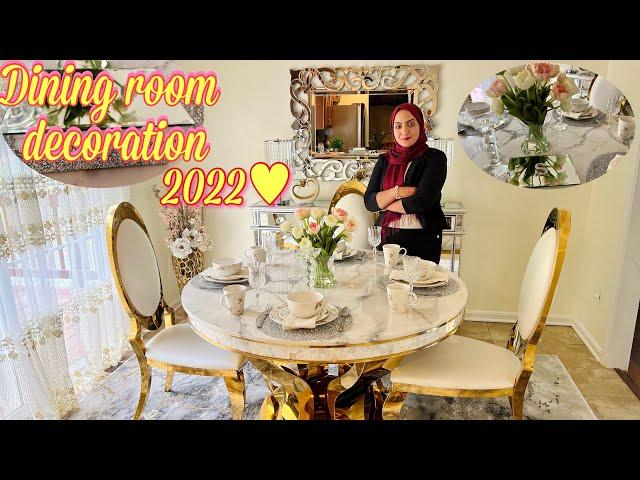 اتاق غذاخوری خانه جدیدمان را دیکورکردم شیک و عصری | بعد از ۳ ماه سیت میز غذاخوری مان رسید