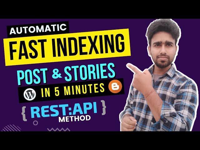 Fast Indexing in 5 Minutes | Google Instant Indexing by Rank Math API Indexing Method Guide in Hindi