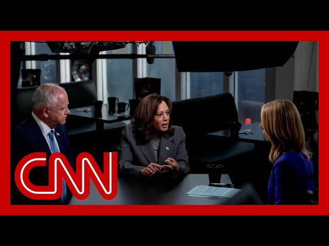 Kamala Harris and Tim Walz CNN interview (part 2): Israel-Hamas war