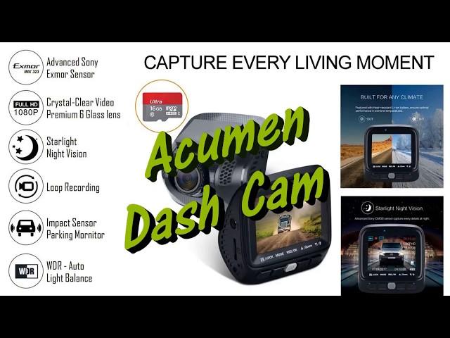 Ford Fusion Dash Cam Test   Acumen Dual Channel Dash Cam