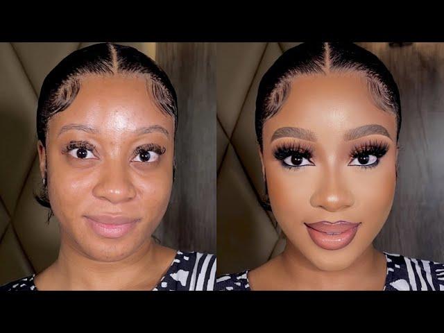 DETAILED MAKEUP TRANSFORMATION TUTORIAL ON MY CLIENT