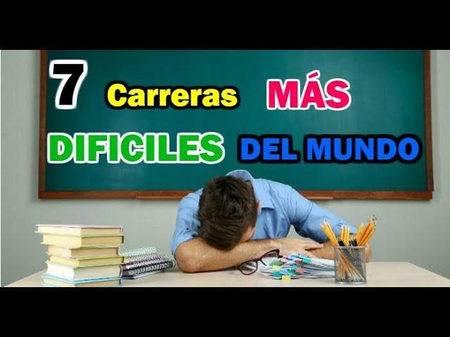 Top 7 Most Difficult UNIVERSITY Careers in the World | Curious fact