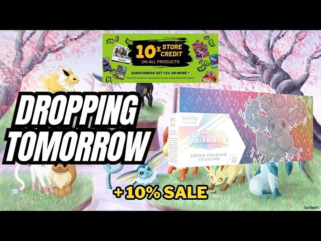The Pokémon Prismatic Evolutions Super Premium Collection is DROPPING TOMORROW! + 10% Sale!