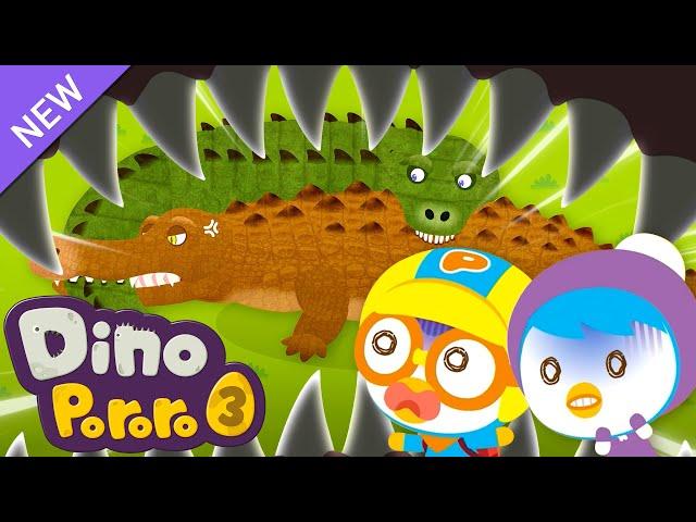 New Pororo Dino Adventure 3 | The Mystery of Deinosuchus | Dinosaur Cartoon for Kids