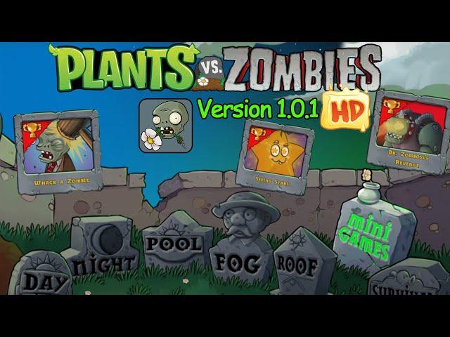 Plants vs. Zombies HD [iPad] [Version 1.0.1]  ALL Mini Games Mode Walkthrough Gameplay