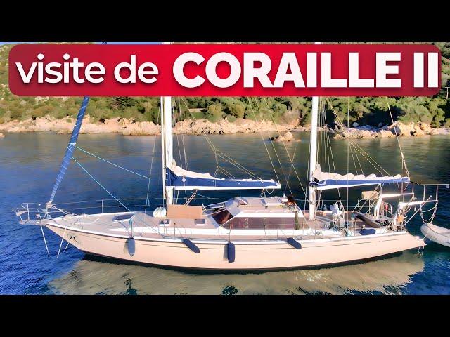 VISITE DU BATEAU : intérieur et extérieur de notre future maison sur l'eau ( voilier Coraille II ? )