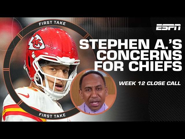 Stephen A.‘s WORRIED about the Chiefs amid close call vs. the Panthers  | First Take