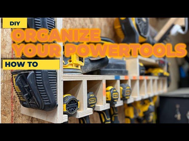 DIY Cordless Tool Organizer (Dewalt, Milwaukee, rigid)