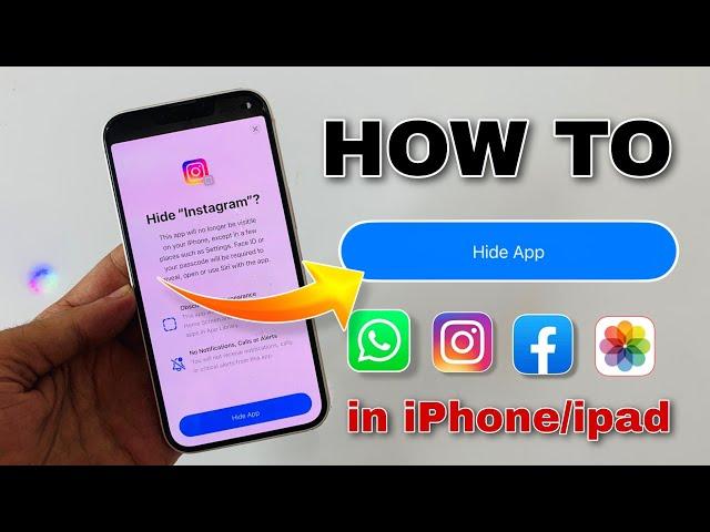 How To Hide Apps On Iphone Ios 18 | Iphone Me App Hide Kaise Kare | Hide Apps On Iphone Ios 18