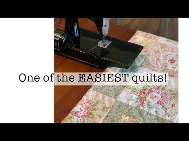 One of the EASIEST quilts! | make a quilt | focus fabric | quilt block