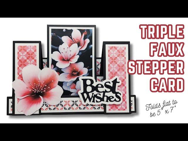 5x7 Triple Faux Stepper Card