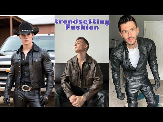 "Men’s Leather & Latex Fashion: Leather Jackets, Shiny pants, Bold Trends & Style Tips"