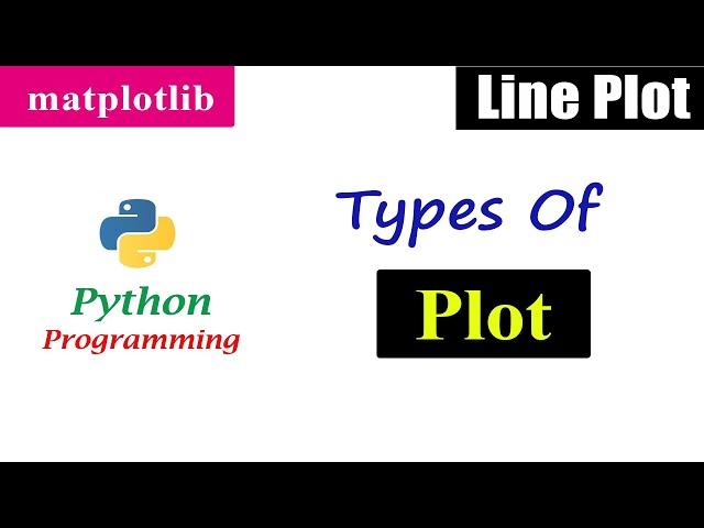 Types of Plot | Line Plot | Matplotlib | Python Tutorials