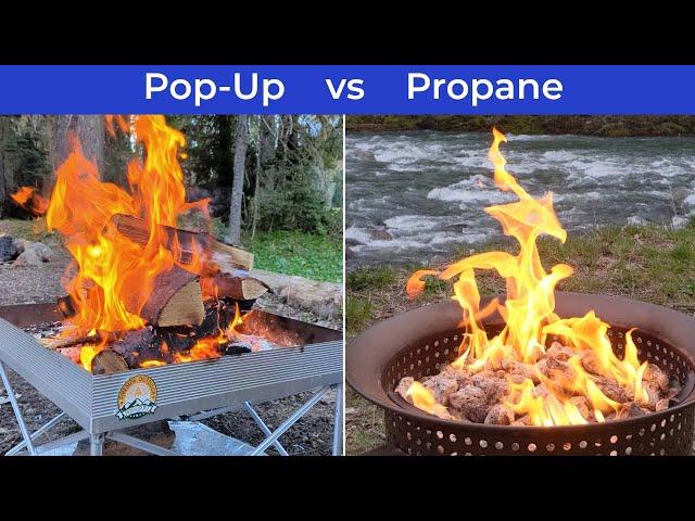 Pop-Up vs Propane Fire Pit | Gear Review 002