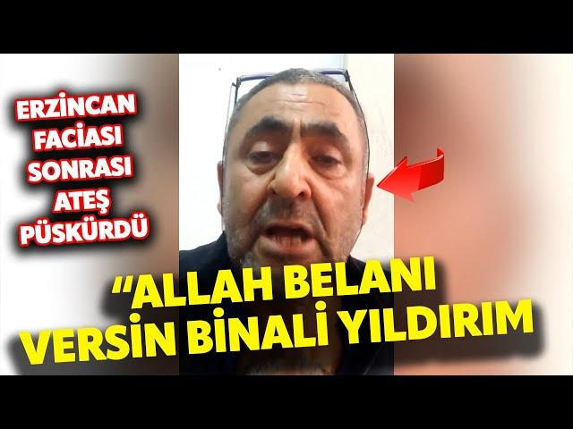 İliç doğa aktivisti Sedat Cezayirlioğlu, Erzincan'daki toprak kaymasının ardından ateş püskürdü!