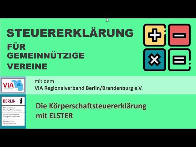 Körperschaftsteuererklärung für gemeinnützige Vereine