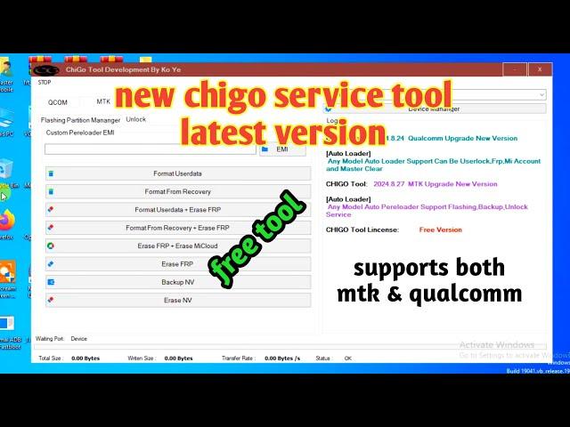 Chigo sevice tool | oppo,vivo,xiaomi,samsung mtk qualcomm free unlock tool