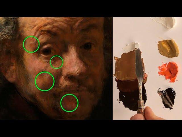 How to mix Rembrandt's skin tones in oils? #rembrandt #oilpaint