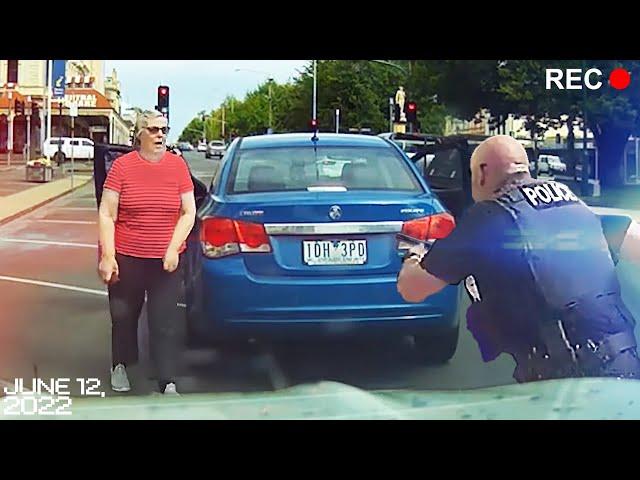 Angry Karen Brake Checks The Wrong Person... (Road Rage)