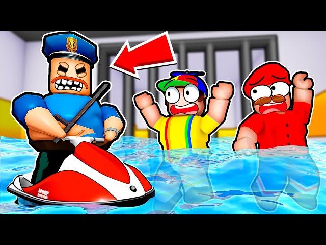 WATER BARRY'S PRISON RUN in Roblox!