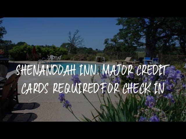 Shenandoah Inn, MAJOR CREDIT CARDS REQUIRED for check in Review - Plymouth , United States of Americ