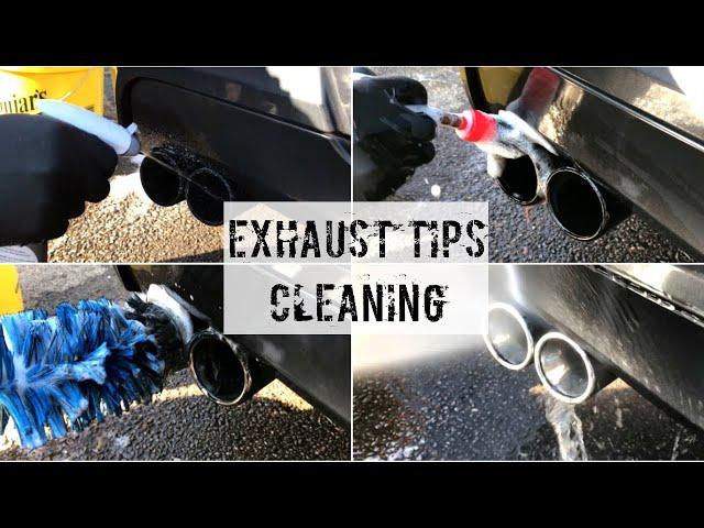 Extreme Dirty BMW Exhaust Tips Getting Cleaned | Satisfying ASMR