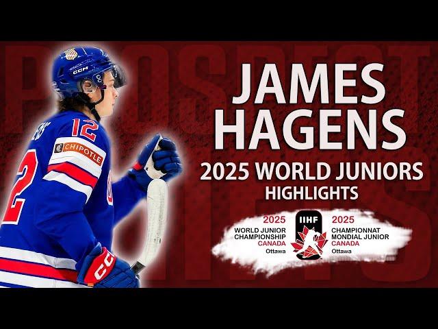 James Hagens | 2025 U20 World Juniors | Extended Highlights