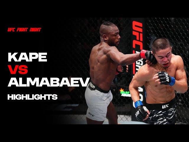 Fight : Manel Kape vs Asu Almabaev Highlights 2025