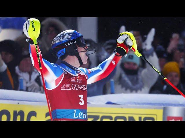 SLALOM DE LEVI - Clément Noël en lévitation : son run pour la victoire