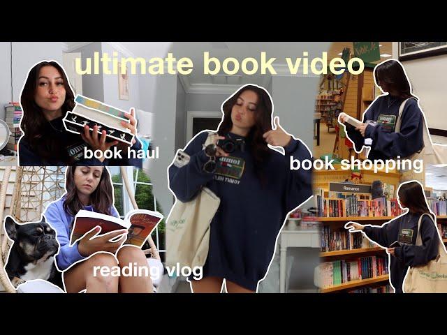 ULTIMATE BOOK VIDEO! barnes trip, book haul, + reading vlog!