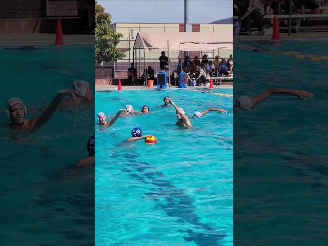 We are up...look at who's ready...pass to... Crush Tournament Acalanes Water Polo in Napa California