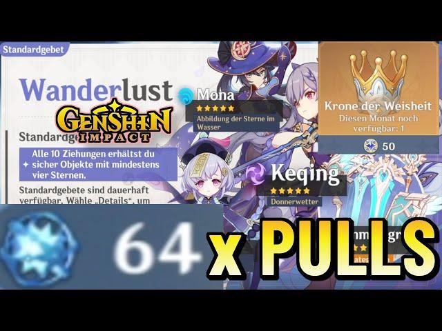 64x Standardpulls für Sternenglanz (Krone der Weisheit!) | Genshin Impact