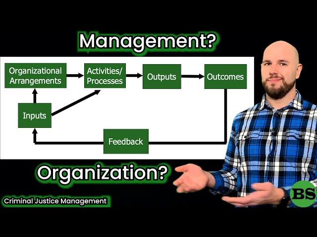 What Do We Mean By Organization & Management? | Criminal Justice Management