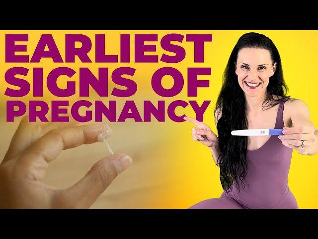 Earliest Signs Of Pregnancy (that you didn't know about!) Pregnancy Symptoms BEFORE MISSED PERIOD!