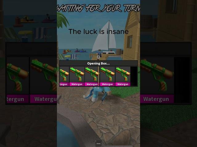 Average mm2 luck #roblox  #funnygames #murdermystery2 #mm2 #shorts #unlucky #mm2unboxing