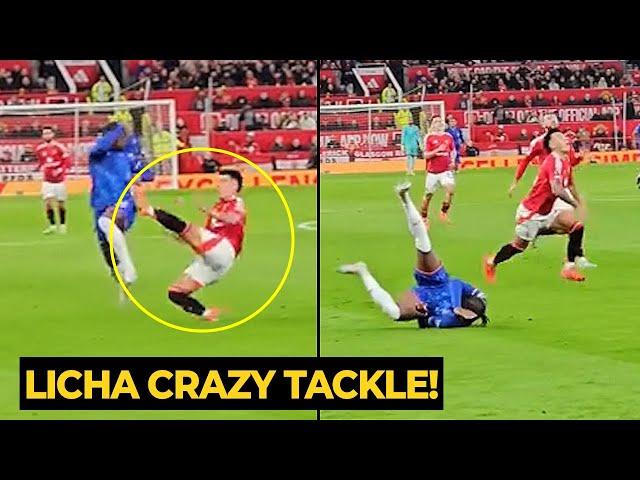 Lisandro Martinez was lucky escape RED CARD after he DID THIS tackle against Chelsea | Man Utd News