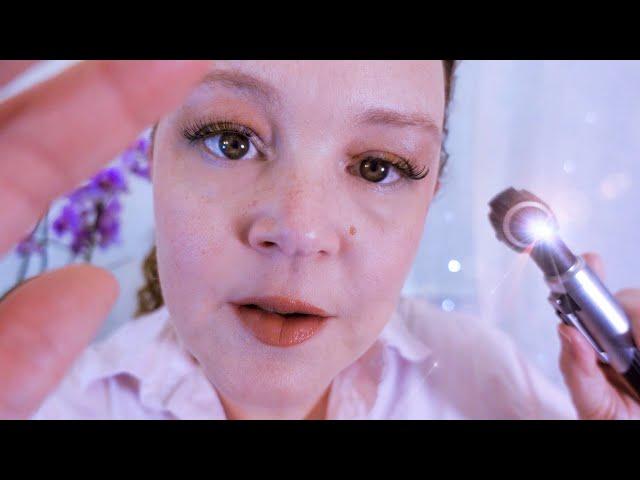 ASMR Head Massage, Ear Cleaning Roleplay (Soft Spoken) | Hearing Test | Personal Attention