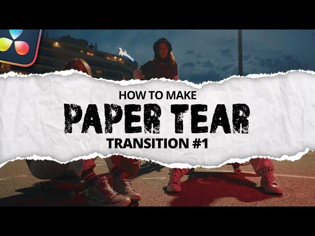 How To Make Paper Tear Transition #1 | DaVinci Resolve 18