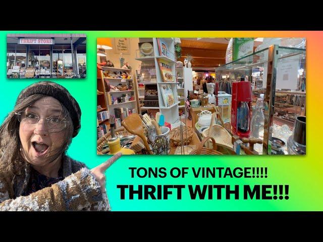 Vintage Thrifting Vlog!! Come Thrift at a Cat Adoption Thrift Store!!!