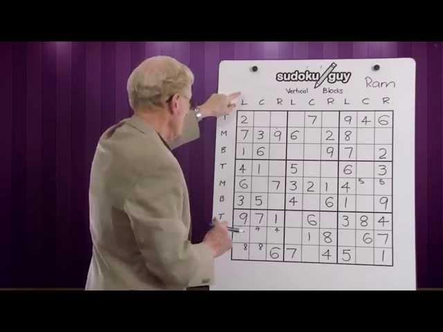 Lesson 2: Learn sudoku.Vertical Blocks using LCR  and Ram