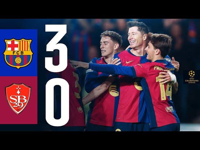 HIGHLIGHTS | FC BARCELONA 3 vs 0 BREST | UEFA CHAMPIONS LEAGUE 2024/25