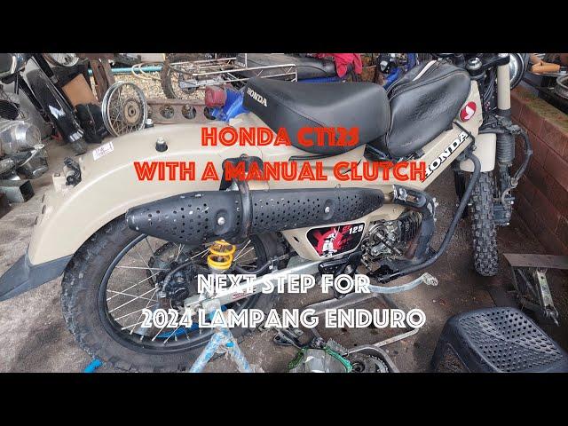 Honda CT125, with a manual clutch!