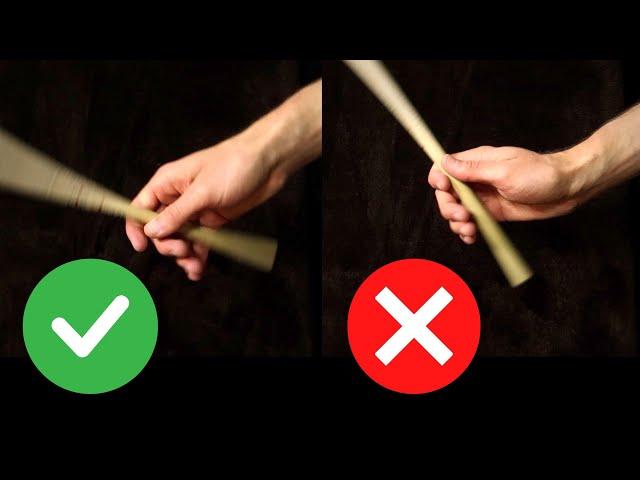 How to hold your sticks (for the absolute BEGINNER)