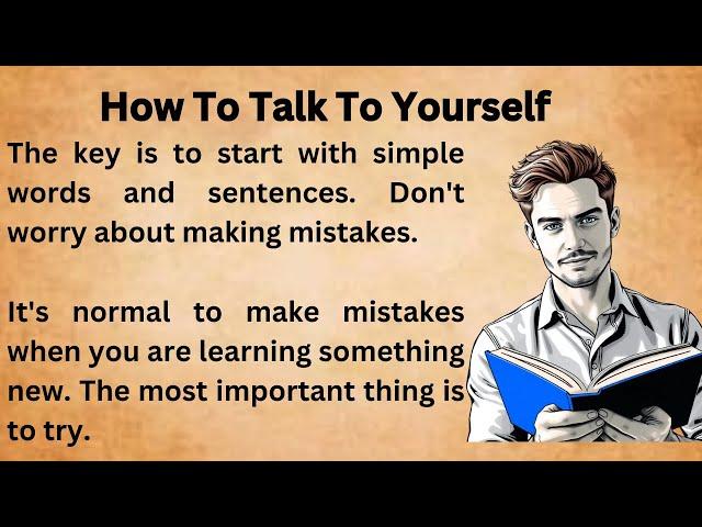 How To Talk To Yourself || Graded Reader || Improve Your English || Learn English ||Listen And speak