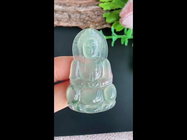 翡翠玉器A貨玉正裝觀音玉吊墜 Natural jade jewellery type-A jadeite Tara Guanyin pendant