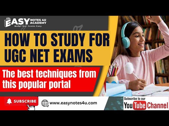 How to study for UGC NET exams | The best techniques from this popular portal | UGC NET 2023
