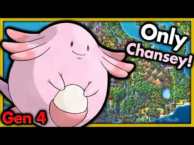 I'M BACK ► Can I Beat Pokemon Platinum with ONLY Chansey?  Pokemon Challenges
