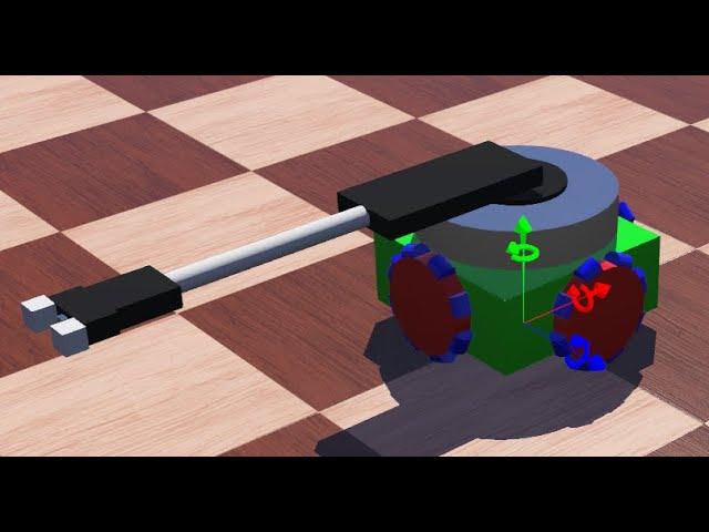 WEBOTS simulation of Omni Directional mobile manipulator