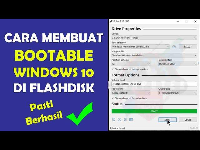 Cara Mudah Buat Bootable Windows 10 Di Flashdisk  | FULL TUTORIAL