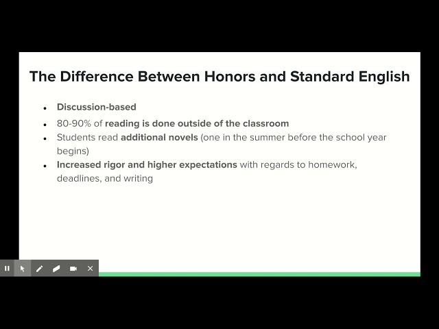 English-Honors vs. Regular English - Google Slides